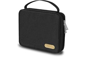 SIMBOOM Uhrenarmband Organizer, Uhrenarmband Aufbewahrungstasche Hält 20 Riemen Nylon Watch Bands Organizer Tasche für Uhrenarmbänder Stifte, Schwarz