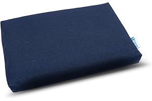 Yogan Head Cushion/Headpad (1") for Yoga/Pilates | Organic Cotton Outer Cover (Removable & Washable) | Inner Cover with Recycled Fiber Filling | 30cm×20cm×2.5cm