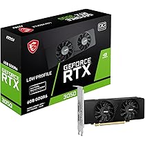 MSI GeForce RTX 3050 LP 6G OC Gaming Graphics Card - 6GB GDDR6