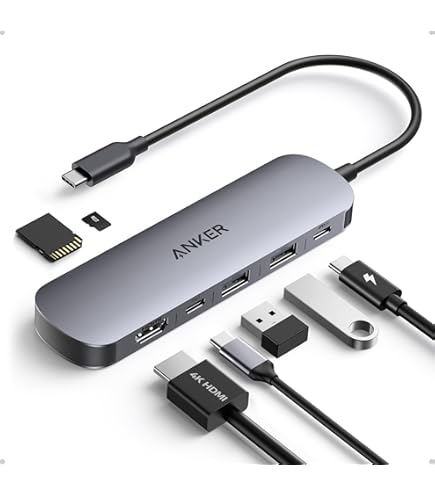 その他 Anker575 USB-C 12in-1 Dual HDMI Anker 575 USB-C Hub (12-in-1, Dual HDMI, DP), Dockingstation voor