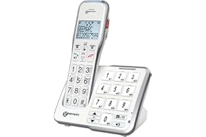 Geemarc Amplidect 595 Photo Twin - Loud Cordless Home Phone Set with Photo Memories, SOS Function and Large Buttons for Seniors