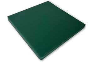 ‎KISSENFABRIK-JUWAN Pflegeleichtes Sitzkissen Stuhlkissen Bankkissen 40x40cm Kunstlederbezug in Gastroqualität (dunkelgrün)