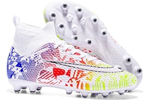 DASHANGYAN Scarpe da Calcio da Uomo Scarpe da Calcio da Bambino Scarpe da Calcio da Ragazzo Scarpe da Calcio Traspiranti Turf High Top Spikes Football Outdoor Shoes Professional Athletic Kicks Sneakers