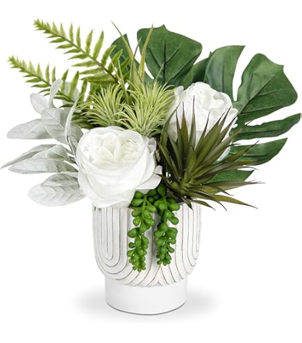 Orchidée Artificielle En Verre – 29 Cm – Avec Panier Tressé – Décoration Bohème
