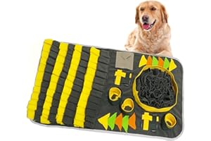 READYXIO Snuffle Mat for Large Dogs, 80 x 50 cm Washable Slow Eating Dog Sniffing Mat for Interactive Game and Encourages Natural Foraging Skills, Interactive Dog Puzzle Toys Mat for Boredom and Smell Training