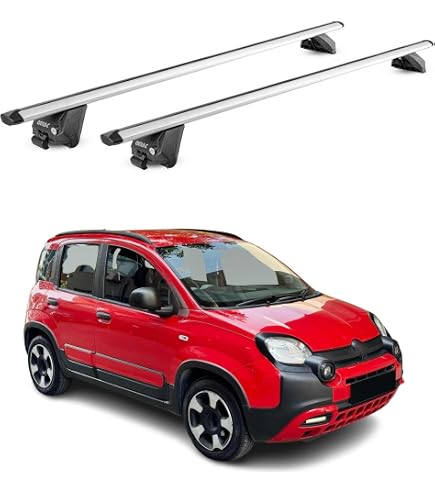 Menabo, Barre Portatutto Trasversali, Barre da Tetto Auto, compatibili con Renault Kadjar 2015-2020, con certificazione TÜV, in alluminio, 2 pezzi, colore argento