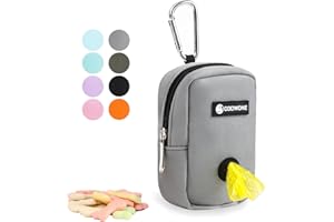 COOWONE Dog Treat Pouch Hands Free dog walking bag with Metal Carabiner, 900D Oxford Cloth Poop Bag Holder for Pet Puppy Training Travel or Outdoor camping