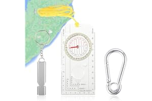 VOKMON Ranger Compass, Hiking Navigation Compass Boy Scout Compass Allround Navigation Compass Hiking Compass Camping Compass for Camping Hiking Outdoor Survival Navigation Carry-on Accessories