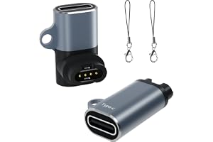 laddningsadapter USB C 2-pack, för Fenix 8/7/7X/7S/6/E, Forerunner 165/965/955/945/265/45, Vivoactive 5/4S, Venu 3/3S/2S/SQ