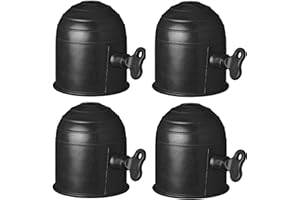 GOCHANGE 4 Schutzkappe abschließbar AHK Schloss Anhänger Kappe Anhängerkupplung Abdeckung