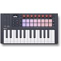 Novation FLkey 2 Mini 25 — mini-clavier USB MIDI pour débuter avec FL Studio, avec des rubans de pitch bend et de modulation, 16 pads rythmiques, un arpégiateur et 6 mois d’abonnement à FL Studio