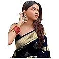 C J Enterprise Women's Kanjivaram Art Silk Saree Soft Banarasi Style Sari With Blouse Piece For Wedding (Pari122-51)