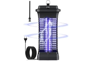 HGULTRA Electric Insect Killer with 365 nm UV Light & 1000 V Environmentally Friendly Mosquito Lamp 6 W, Energy-Saving & Quiet for Bedroom, Living Room, Indoor Use | Safe & Effective Against Mosquitoes