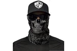 SA Fishing Face Shield Halstuch - viele verschiedene Designs - Multifunktionstuch Schutzmaske Totenkopf Schal Gesichtsmaske Sturmhaube Bandana Ski Motorrad