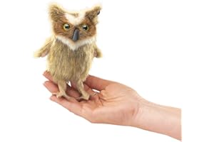THE PUPPET COMPANY Folkmanis Puppets Great Horned Owl Finger Puppet