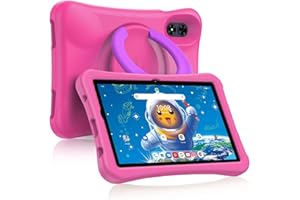 UMIDIGI Tableta NiñOs, 10,1 Pulgadas Android 13 G2 Tab Kids 8GB(4+4)+64GB/1TB, 12800*800HD Pantalla Anti Luz Azul Control Parental Educativos 6000mAh, 8MP Wifi 6 Tablet Infantil, con Funda Tipo-C-Rosa