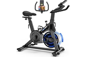 Bicicleta Estática, CHAOKE Indoor para Uso Doméstico (2025) - Bici Estatica Magnética, Ultra Silenciosa, Duradera, Resistencia Ajustable, Asiento Cómodo, APP, Max.160kg
