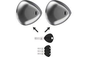 DAKEN Blackstone Combo Doble - Juego de 2 Cerraduras de Alta Seguridad para Vehículos Comerciales, Cierre Automático, Acero Inoxidable