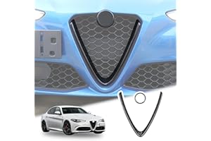 YANER Marco decorativo de fibra de carbono para Alfa Romeo Giulia 2017-2019 (no compatible con Quadrifoglio)