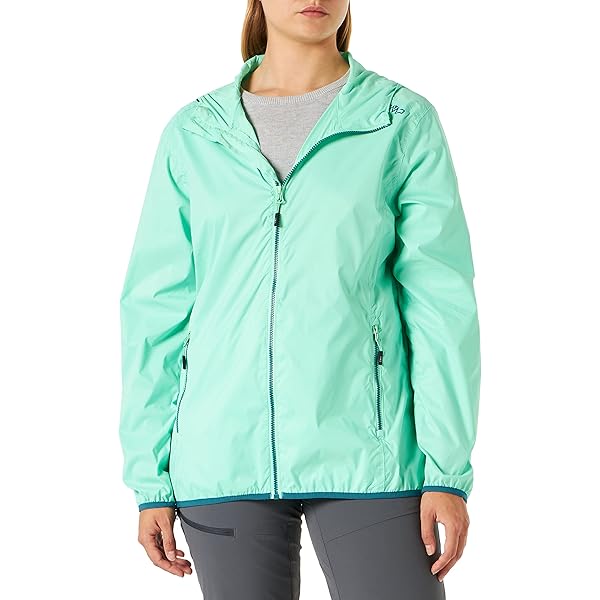 Giacca Da Pioggia Donna CMP - Impermeabile E Antivento, Con Cappuccio E Tasche Zippate - Foto 4