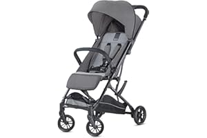 Inglesina Sketch Poussette Légère et Compacte, Gris, Confortable, jusqu'à 17kg, Pliage à une main, UPF 50+