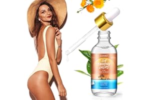 ZOXPM Autobronceador 60ML Acelerador Bronceado Rayos Corporal Facial Natural Bronzer Aceite Autobronceador Mejora la Elasticidad y la Firmeza