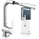 SCH&Uuml;TTE 79700 London Kitchen Faucet with Pull Down Sprayer, 360 Degree Swivel Kitchen Faucet Single Lever Mixer Tap Sink Mixe