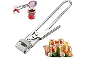 Fhioevt Apriscatole Manuale Regolabile Apribarattoli a Mano in Acciaio Inox Apri Barattoli Antiscivolo Apribottiglie Multifunzionale per Cucina, Ristorante, Anziani, Donne,Artrite