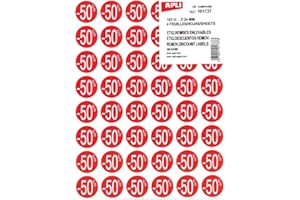 APLI AGIPA Pochette de 192 pastilles Remises -50 % Diam 24 mm Rouge