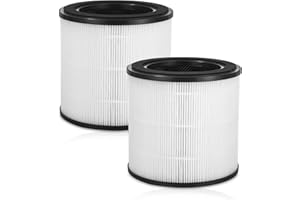 SOBEAU Wymiana HEPA 2 sztuki wymienne filtry z węglem aktywnym Kompatybilny z Philips 800 Series Oczyszczacze powietrza z numerami części referencyjnych FY0194/30, FY0293/30