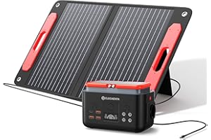 ELECAENTA Generatore Solare Portatile 200Wh con Pannello Solare 75W, Kit Fotovoltaico da Centrale Elettrica Batteria LiFePO4 e Caricatore Solare per Campeggio, Viaggio, Interruzione di Corrente
