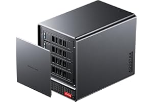 ‎AOOSTAR AOOSTAR WTR PRO N100 4 Bay NAS Mini PC, KEIN RAM Keine SSD, NAS Desktop Computer M.2 NVMe Steckplätz, 2,5"/3,5" SATA x 4-Speicher(bis zu 4 x 22TB), Keine Festplatte, nur 4 Festplattenrahmen kein OS