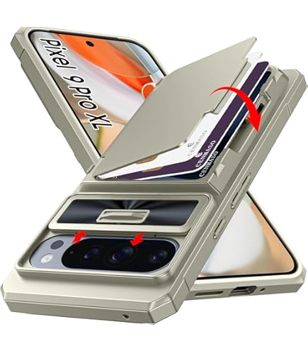 XYZNTMF For Google Pixel 9 Pro XL Phone Case Flip Wallet Case With Card Holder Shockproof PU Leather Shell Magnetic Clasp Car Mount Protective Cover Case For Google Pixel 9 Pro XL