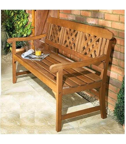 Gladstone Teak ASSEMBLED Wooden Corner Garden Bench (Left Orentaton