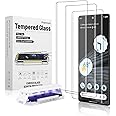[3 Pack] Google Pixel 7 Pro Screen Protector Glass 3D Curved Tempered Glass Shield Support Fingerprint Unlocking, Scratch & Impact Protection, Full HD Clear & Touch Smoothly for Pixel 7 Pro 5G