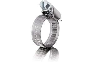 GARSIDURO® 8 colliers de serrage metallique inox 12-22mm – colliers serrage professionnels en acier inoxydable V2A pour machine à laver, lave-vaisselle | pinces de tuyau 12-22 mm