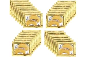OVALA 24K Gold Collagen Eye Mask, Crystal Gold Under Eye Patches For Puffy Eyes and Dark Circles – Look Less Tired and Reduce Wrinkles and Fine Lines (10 PAIRS)