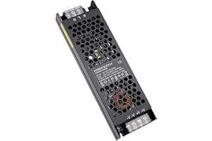 REYLAX Transformador 220V a 12V 300W 25A, Fuente Alimentación LED de Voltaje Constante, Transformador de conmutación de CA a CC, Driver de Bajo Voltaje para Aplicaciones con LEDS