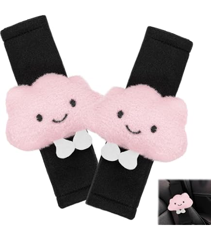 KOMBIUDA 2pcs Kids Car Seat Belt Shoulder Cover - Soft Cartoon Strap Protector Pads - View #7