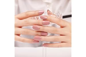 ‎DANNI & TONI DANNI & TONI Halb ausgehärtete Gel Nagelfolien (Ivresse) Nude Nackt Einfarbig Gel Nagel Aufkleber, Halbgehärtete Nagelfolie Nagelsticker Nageldesign Wraps 28 Aufkleber