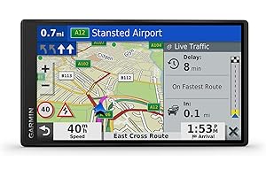Garmin DriveSmart 55 EU LMT-D Navigatore Auto con Mappa Europa 3D, Schermo Touch 5.5", Vivavoce, Infotraffico Digital DAB e Servizi Live via Smartphone