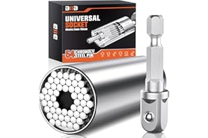 BIIB Idee Regalo Uomo, Regalo Festa del Papà, Gadget Utili Chiave Universale (7-19mm), Festa del Papa Idee Regalo, Regali Uomo, Chiave a Bussola Universale