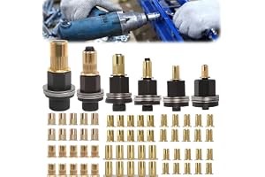 Set med 6 nitmuttrar, nittång, nitmuttrar M3 M4 M5 M6 M8 M10 | Pressmuttrar handnitar set med 60 muttrar, nitmutterverktyg och manuell nitmaskin