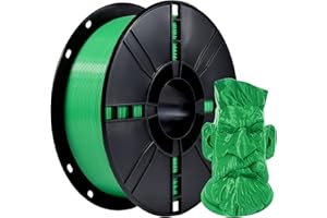 iBOSS PLA+Filament 1,75 mm, précision de la taille de base +/- 0,02 mm, bobine de 1 kg (2,2 livres) filament rapide PLA PLUS pour imprimantes 3D, vert