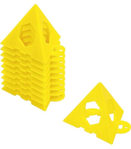 20 Supporti Piramidali Per Vernici - Gialli, In Plastica ABS, Per Tele E Mobili - Foto 10