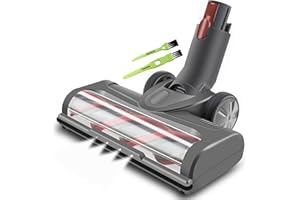 Italdos Spazzola Elettrica Motorizzata compatibile per Dyson V7 V8 V10 V11 V15 Spazzola con Luce LED con Rullo adatto per Tapetto Parquet e Tutti Pavimenti