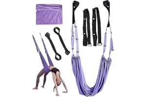 TINTOKE Amaca Yoga,Yoga Swing,Cintura Yoga,Yoga Inversione Swing,Aerial Yoga Amaca,Yoga Stretching Strap,Fascia Elastica Da Yoga,Yoga Amaca Antigravity,Adatto Per Ginnastica Artistica E danza