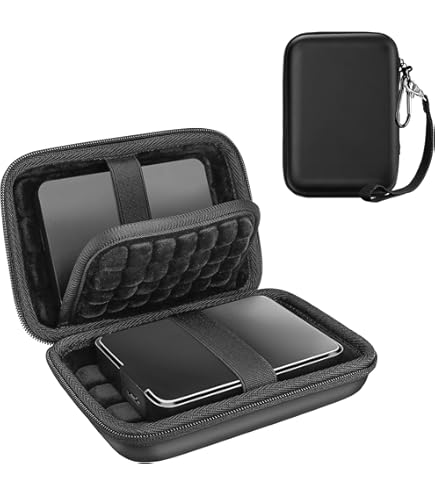 Wicked Chili Coque Rigide Anti-Choc Pour Disque Dur Externe Et SSD - Max 12.7x8.2x4cm