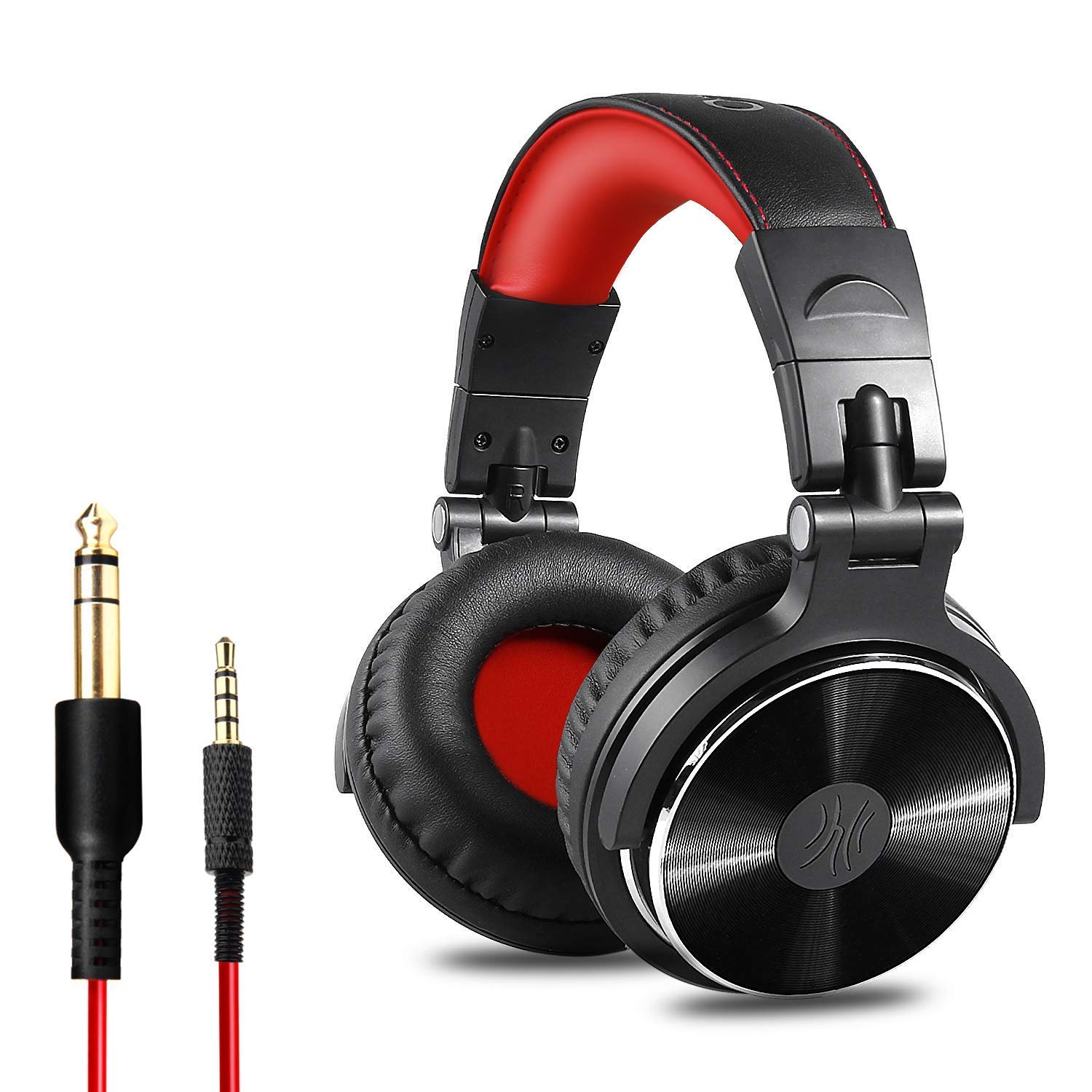 oneodio-DJ-Auriculares-Studio-Auriculares-Over-In-Ear-Headset-con-micrfono-adaptador-libre-de-cerrado-Headphone-63-mm-35-mm-90--giratoria-Carcasa-50-mm-unidadProtena-piel-orejeras