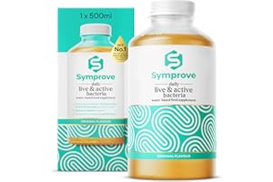 Symprove Probiotic, Original Flavour, Fermented to a Level of at Least 10 Billion CFUs per 70ml Shot, Water-Based, Dairy & Gluten Free, Vegan (1 x 500ml)